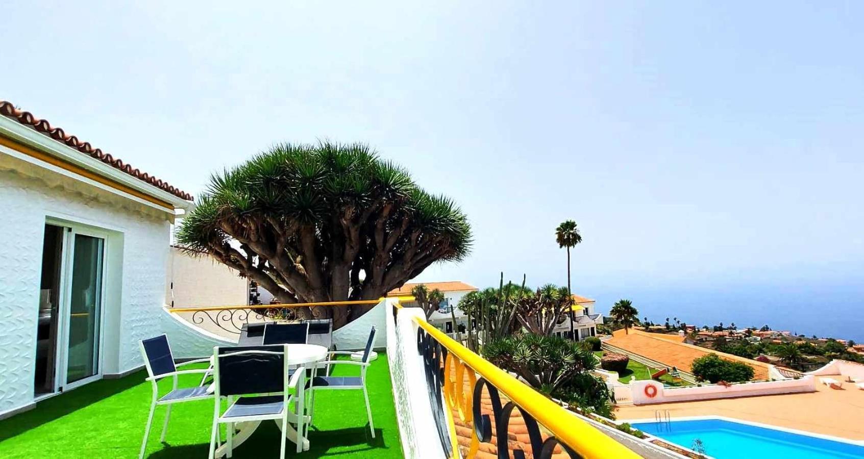 Acogedora Vivienda vacacional en Tenerife con vistas piscina y WIFI Tacoronte Exterior foto